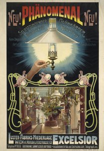 Excelsior. Selbstentzündender Glühkörper, ca. 1895-1900 von Eduard Döcker