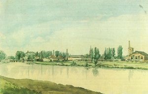 Die Borsigwerke in Moabit von Eduard Gaertner