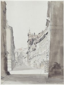 Straße im Hradschin in Prag
