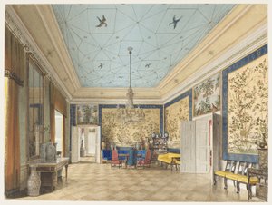Das Chinesische Zimmer im Königlichen Schloss, Berlin von Eduard Gaertner