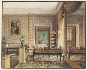 Das Arbeitszimmer des Prinzen Karl von Preußen von Eduard Gaertner