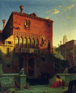 Das Haus von Othello, dem Mohren in Venedig, 1856 von Eduard Gerhardt