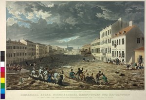 Hochwasser 1830 in Wien von Eduard Gurk