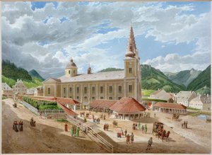 Die Basilika Mariazell vom Kirchplatz aus