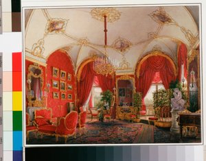 Interieurs des Winterpalastes: Das vierte reservierte Apartment - Das Eckzimmer