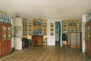 Innenräume des Winterpalastes. Das Dienerzimmer von Kaiser Alexander II., 1874 von Eduard Hau