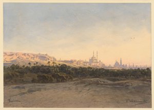 Ansicht von Kairo von Eduard Hildebrandt