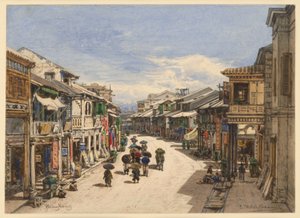 Straße in Hongkong von Eduard Hildebrandt