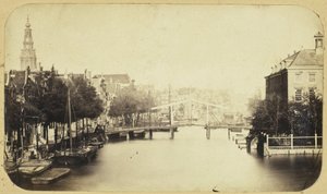 Blick auf die Zwanenburgwal in Amsterdam