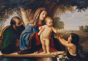 Heilige Familie mit Johannesknaben von Eduard Jakob von Steinle