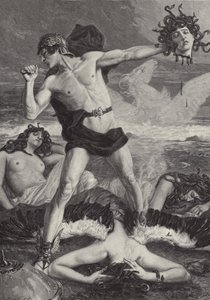 Perseus schlägt der Medusa den Kopf ab von Eduard Kaempffer
