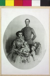 Kaiser von Österreich mit Familie Franz Joseph I. von Eduard Kaiser