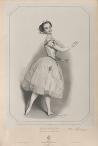 Porträt der Ballerina Marie Taglioni 1804-1884 als Satanella, 1853 von Eduard Kaiser