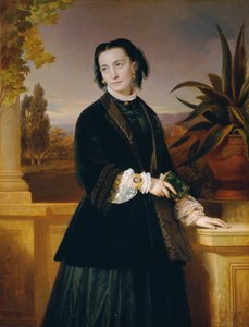 Auguste Engerth, die Gattin des Künstlers von Eduard Ritter von Engerth