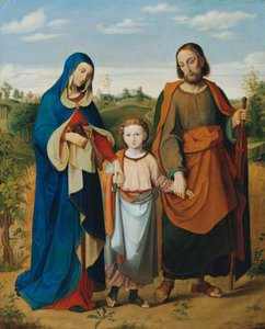 Die heilige Familie auf dem Heimweg vom Tempel von Eduard Ritter von Engerth