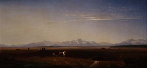 Pflügen in Bayern von Eduard Schleich
