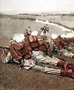 In der Nähe von Dieuze, Illustration aus einer deutschen Zeitschrift, 