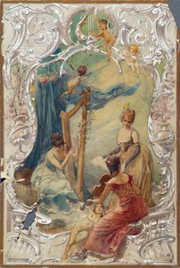 Gesang (Entwurf für ein Wandgemälde im Varieté Ronacher, Wien) von Eduard Veith