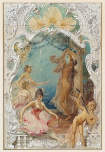 Tanz (Entwurf für ein Wandgemälde im Varieté Ronacher, Wien) von Eduard Veith