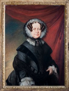 Porträt von Artemisia Negrone Brignole-Sale (Brignole Sale), Mutter der Herzogin Galliera Maria Brignole Sale de Ferrari Gemälde von Eduard von Heuss (1808-1880) Genua, Musei di Strada Nuova