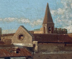 Die Terrasse (Detail) von Eduardo Dalbono