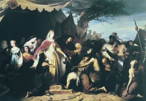 Einzug der katholischen Monarchen in Alhama. 1867 von Eduardo Javier Ramon Cano de la Pena