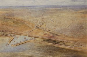 Vogelperspektive der Docks in Buenos Aires von Eduardo de Martino