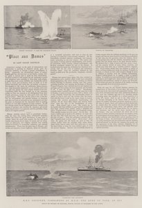 HMS Crescent, kommandiert von HRH dem Herzog von York, auf See