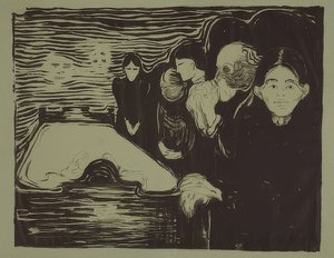 Am Totenbett von Edvard Munch