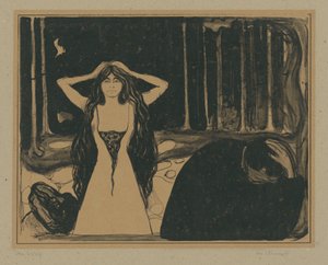 Asche II (Nach dem Sündenfall) von Edvard Munch