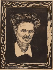 August Strindberg von Edvard Munch