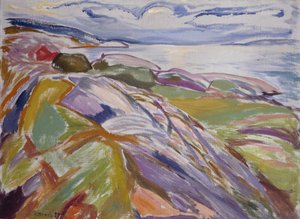 Küstenlandschaft, Hvitsten von Edvard Munch