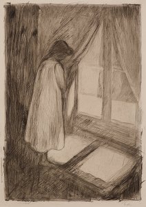 Das Mädchen am Fenster von Edvard Munch