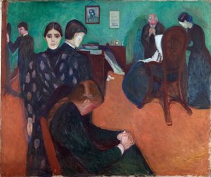 Der Tod im Krankenzimmer von Edvard Munch