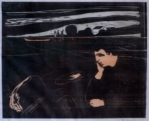 Abend (Melancholie III) von Edvard Munch