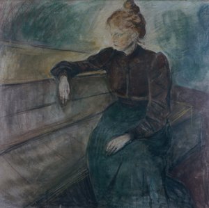 Weibliches Porträt von Edvard Munch