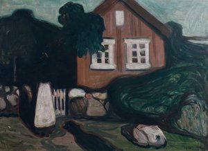 Haus im Mondlicht