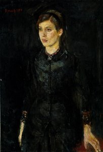 Inger Munch in Schwarz von Edvard Munch