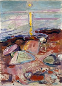 Mondlicht am Strand von Edvard Munch