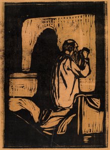 Betender alter Mann von Edvard Munch
