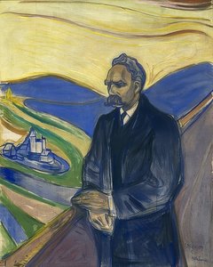 Porträt von Friedrich Nietzsche von Edvard Munch