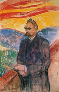 Porträt von Friedrich Nietzsche, ca. 1906 von Edvard Munch