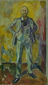 Porträt von Professor Daniel Jacobson von Edvard Munch