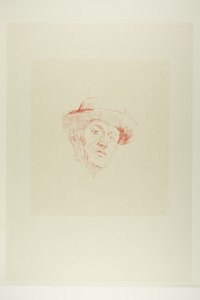 Selbstporträt mit Hut I von Edvard Munch