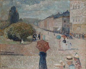 Frühlingstag auf Karl Johan von Edvard Munch