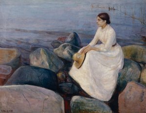 Sommernacht von Edvard Munch