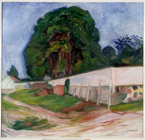 Sommernacht in Asgardstrand von Edvard Munch