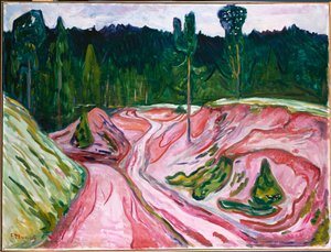 Der Thüringer Wald, ca. 1904 von Edvard Munch