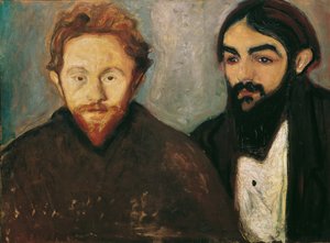 Der Maler Paul Hermann und der Arzt Paul Contard, 1897 von Edvard Munch