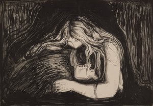 Vampir II von Edvard Munch